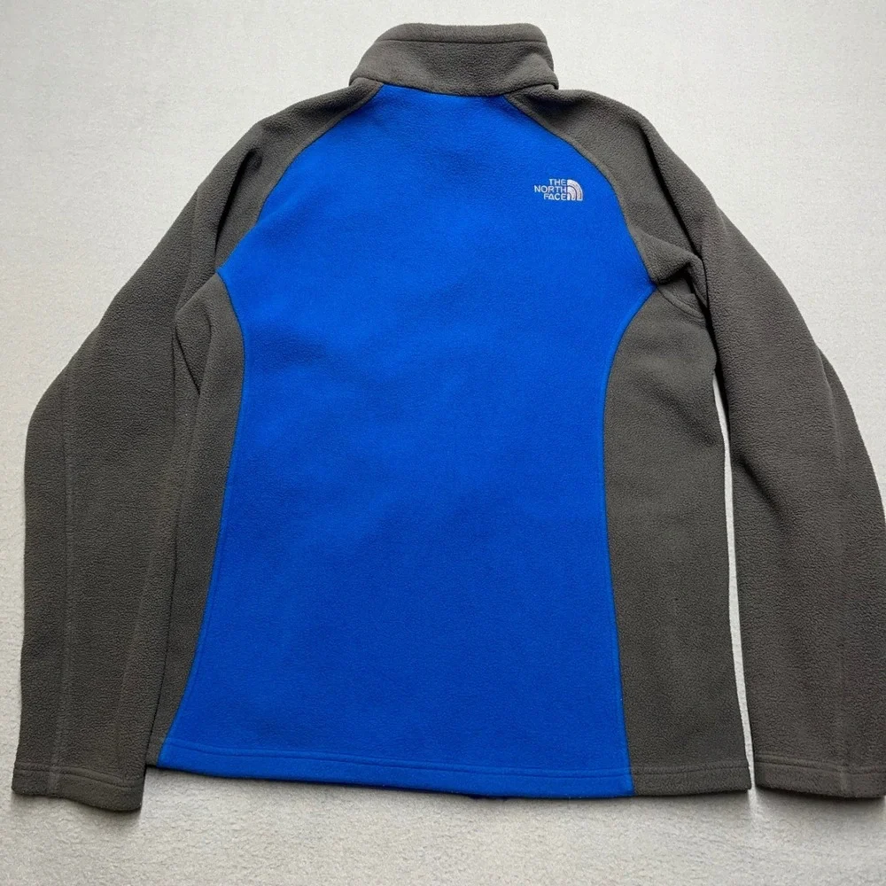 The North Face Fleece Jacket‎ Blue Gray Zip Up Outdoor Hiking Adult Medium pile